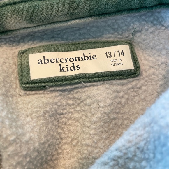 Abercrombie Kids Green and White Tie-Dye Hoodie size 13/14 - Picture 4 of 4